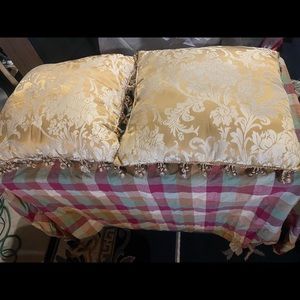 Used once throw pillows